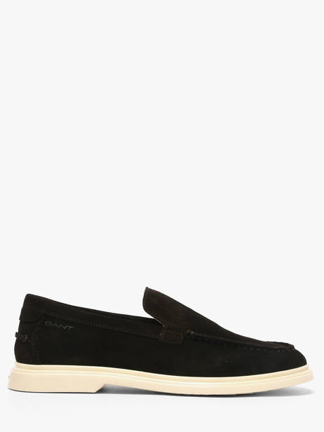 Mocassins En Cuir Gant Noir men BOERYG46