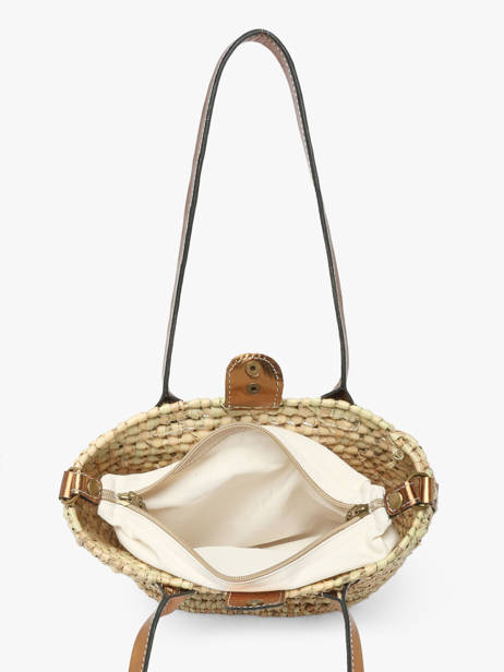 Sac Porté épaule Estival Le voyage en panier Beige estival PM946 vue secondaire 3