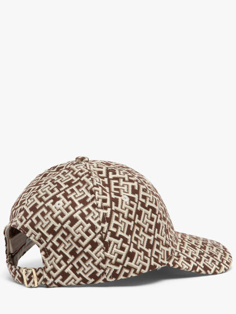 Casquette Tommy hilfiger Marron monogram AW18916 vue secondaire 2