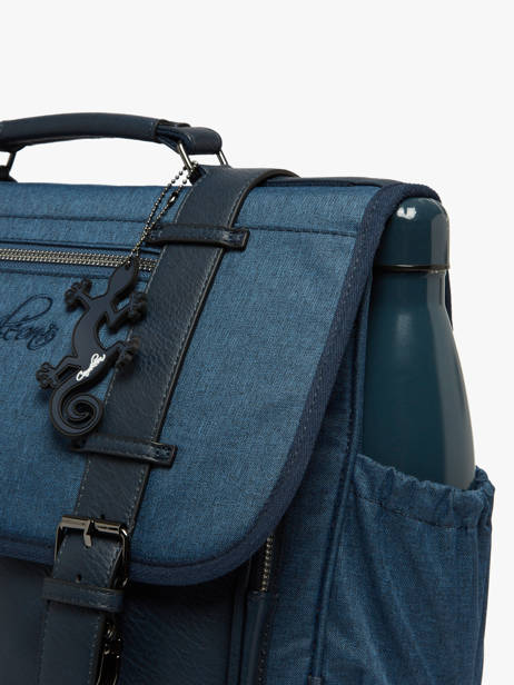 Cartable 3 Compartiments Vintage Color Cameleon Bleu vintage color VIC-CA41 vue secondaire 6