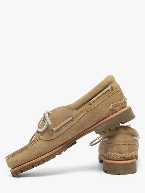 Chaussures Bateau En Cuir Timberland Beige women 2GNVEW11 vue secondaire 2