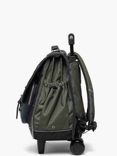Cartable à Roulettes 3 Compartiments Vintage Urban Cameleon Vert vintage urban CR41 vue secondaire 3