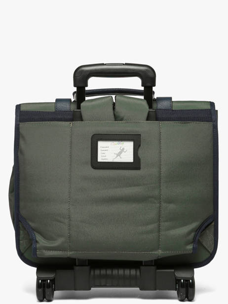 Cartable à Roulettes 3 Compartiments Vintage Urban Cameleon Vert vintage urban CR41 vue secondaire 6