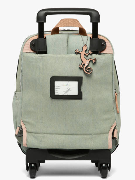 Sac A Dos à Roulettes 2 Compartiments Vintage Fantasy Cameleon Vert vintage fantasy SR40 vue secondaire 6