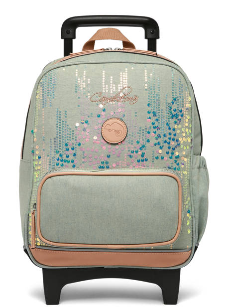 Sac A Dos à Roulettes 2 Compartiments Vintage Fantasy Cameleon Vert vintage fantasy SR40 vue secondaire 8