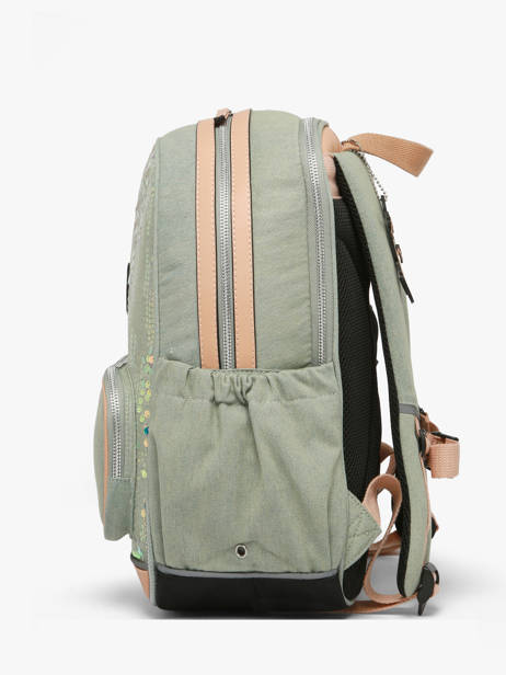 Sac à Dos 2 Compartiments Vintage Fantasy Cameleon Vert vintage fantasy SO40 vue secondaire 3