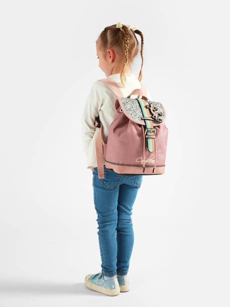 Sac à Dos 1 Compartiment Vintage Fantasy Cameleon Rose vintage fantasy SD25 vue secondaire 1