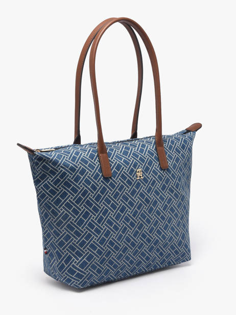 Sac Porté épaule Popette Coton Tommy hilfiger Bleu popette AW18613 vue secondaire 1