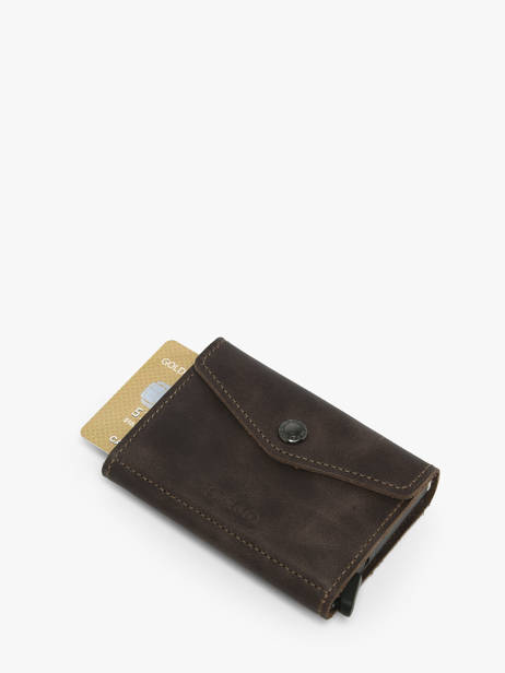 Porte-cartes Vintage Envelope Cuir Secrid Marron vintage EV vue secondaire 2