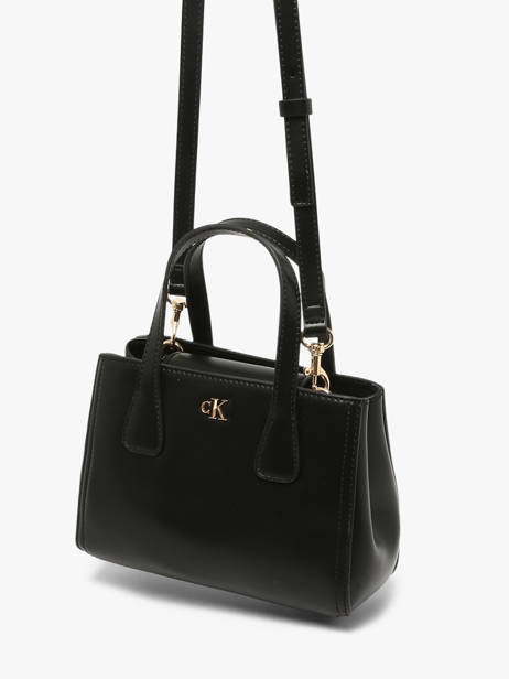 Sac Porté Main Ck Mini Calvin klein jeans Noir ck mini 4F3520G vue secondaire 1