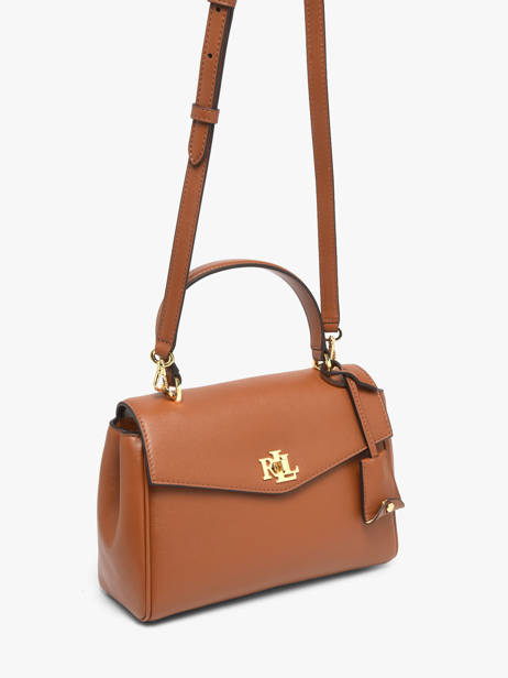 Sac Bandoulière Farrah Cuir Lauren ralph lauren Marron farrah 31P15611 vue secondaire 2