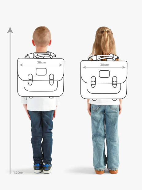 Cartable à Roulettes 2 Compartiments Tann's Gris les fantaisies g 26422511 vue secondaire 1