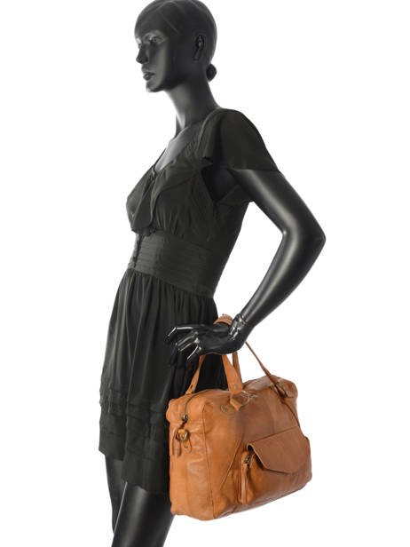 Sac Shopping Fatima Cuir Pieces Marron fatima 17090746 vue secondaire 2