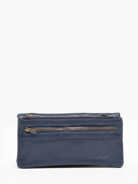 Portefeuille Cow Cuir Basilic pepper Bleu cow BCOW96 vue secondaire 3