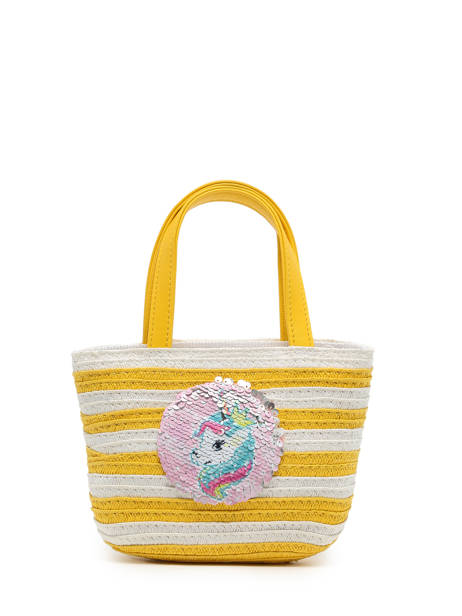 Sac Porté Main Le voyage en panier Jaune kids PM374