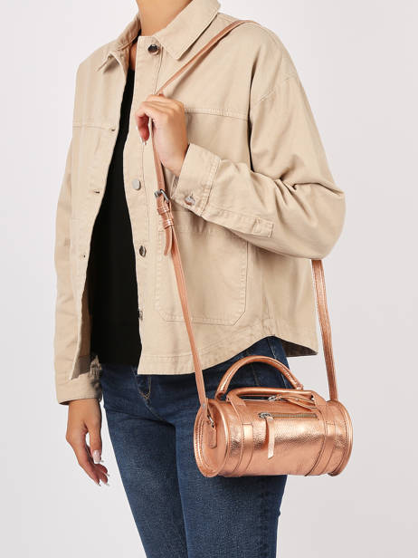 Sac Bandoulière Charlie Cuir  Paul marius Rose vintage CHARLIE vue secondaire 1